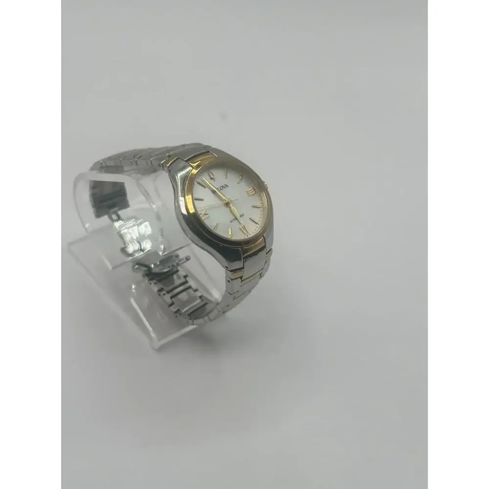 Bulova Classic 98L297 Women's Automatic 34mm Mother of Pearl Two-Tone Watch Used